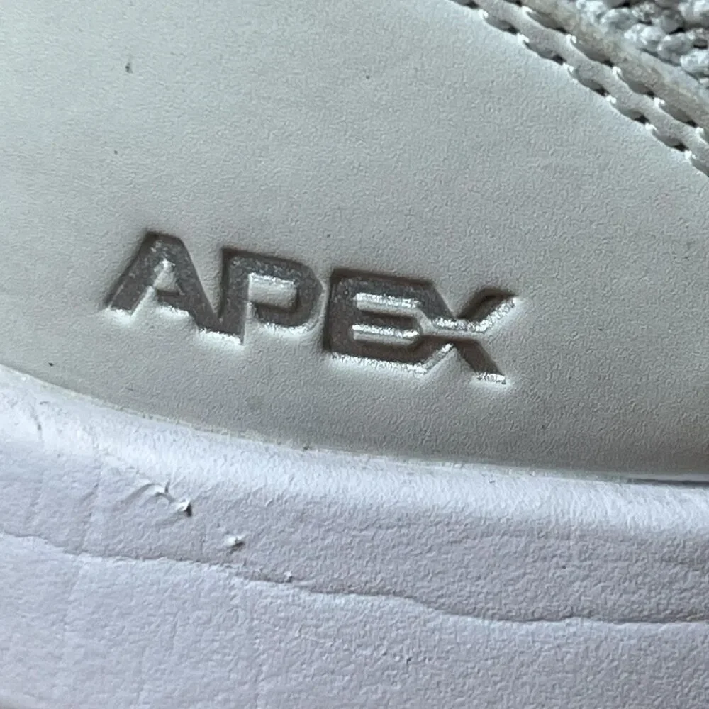 Apex Sneakers Womens Sz 8.5 X-Wide White Walking Mesh Comfort Gym Running Shoese